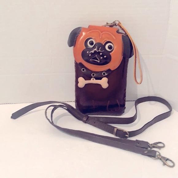 BOUTIQUE STYLE Handbags - 🌺NEW DOG LOVER LEATHER BOUTIQUE  CROSSBODY WRISTLET BAG
